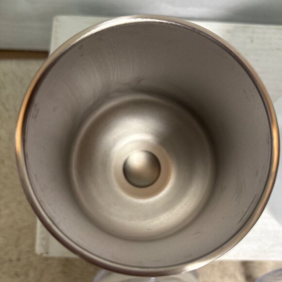 2 PJs Craft Cream Liquor Stainless Steel Insulated White Tumblers Clear Lids - Picture 9 of 10